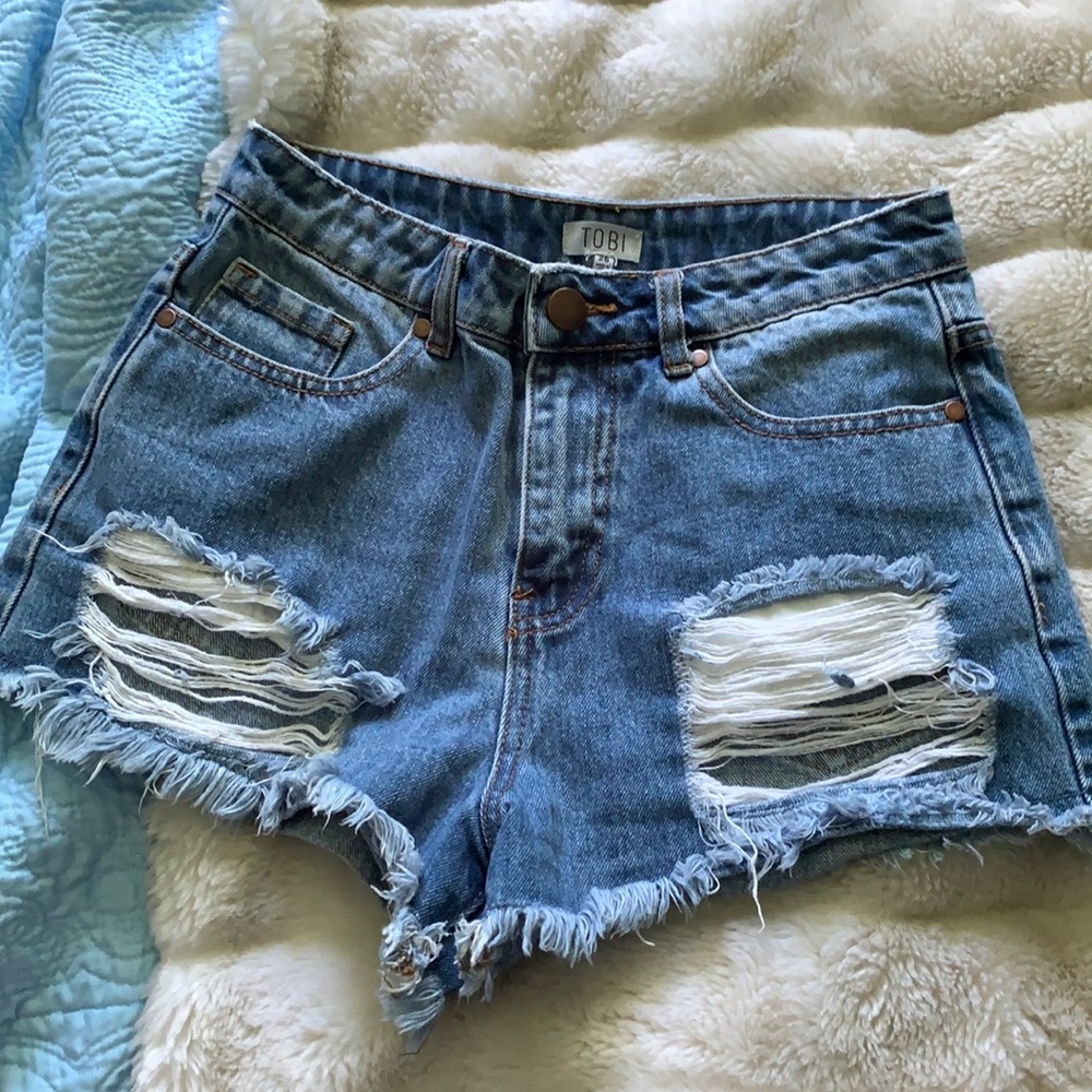TOBI denim shorts